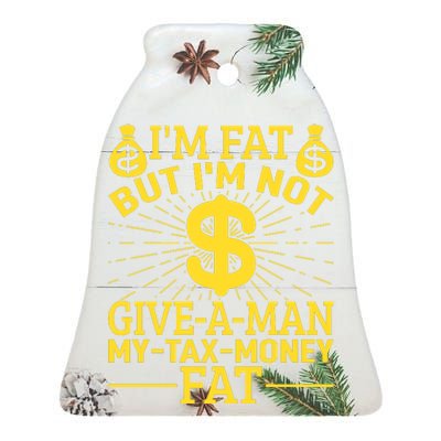 Tax Day T Ceramic Bell Ornament