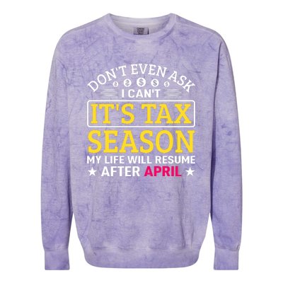 Tax Day T Colorblast Crewneck Sweatshirt