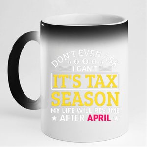 Tax Day T 11oz Black Color Changing Mug