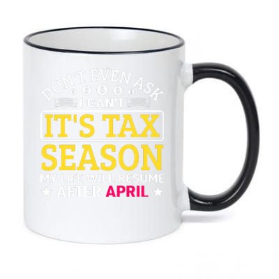 Tax Day T 11oz Black Color Changing Mug