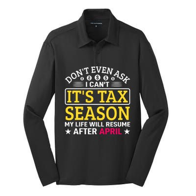 Tax Day T Silk Touch Performance Long Sleeve Polo