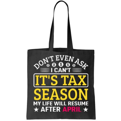 Tax Day T Tote Bag