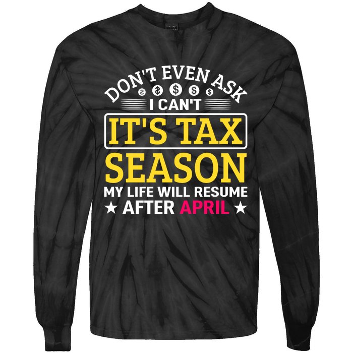 Tax Day T Tie-Dye Long Sleeve Shirt