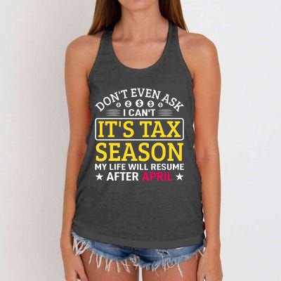 Tax Day T Women's Knotted Racerback Tank