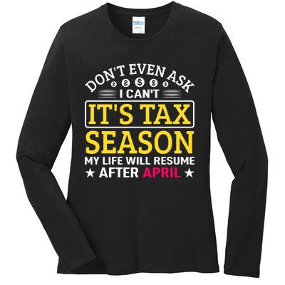 Tax Day T Ladies Long Sleeve Shirt