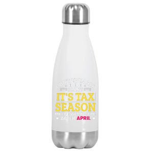 Tax Day T Stainless Steel Insulated Water Bottle