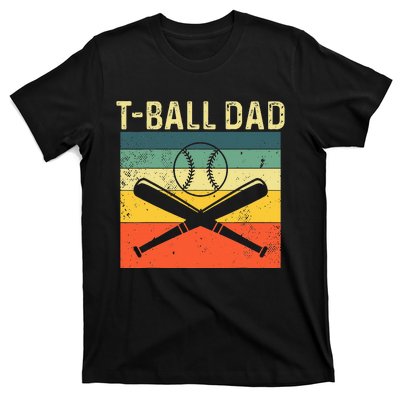 TBall Dad TeeBall Dad Tee Fathers Day Baseball Dad T-Shirt