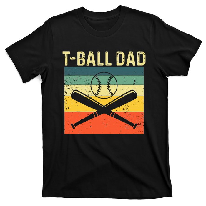 TBall Dad TeeBall Dad Tee Fathers Day Baseball Dad T-Shirt