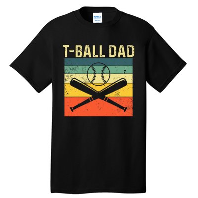 TBall Dad TeeBall Dad Tee Fathers Day Baseball Dad Tall T-Shirt