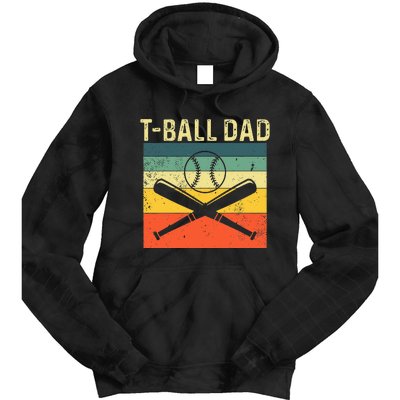 TBall Dad TeeBall Dad Tee Fathers Day Baseball Dad Tie Dye Hoodie