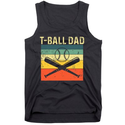 TBall Dad TeeBall Dad Tee Fathers Day Baseball Dad Tank Top