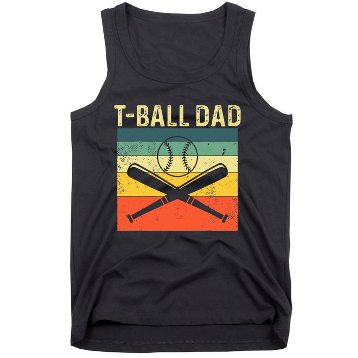 TBall Dad TeeBall Dad Tee Fathers Day Baseball Dad Tank Top