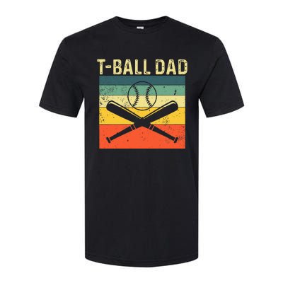 TBall Dad TeeBall Dad Tee Fathers Day Baseball Dad Softstyle CVC T-Shirt