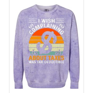 Tax Day T Colorblast Crewneck Sweatshirt