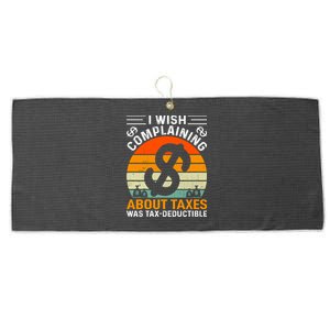 Tax Day T Large Microfiber Waffle Golf Towel