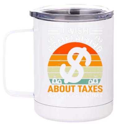 Tax Day T 12 oz Stainless Steel Tumbler Cup