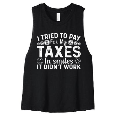 Tax Day T Women's Racerback Cropped Tank