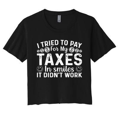 Tax Day T Women's Crop Top Tee