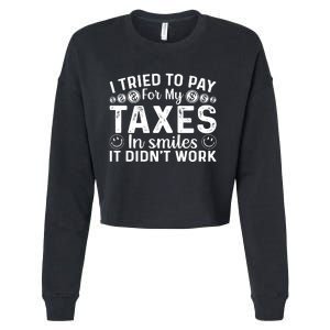 Tax Day T Cropped Pullover Crew