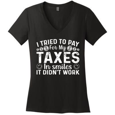 Tax Day T Women's V-Neck T-Shirt