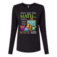 They Did The Math They Did The Monster Math Funny Halloween Womens Cotton Relaxed Long Sleeve T-Shirt