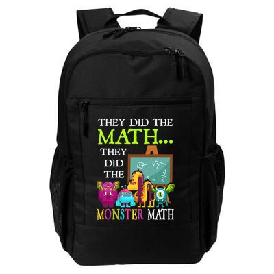 They Did The Math They Did The Monster Math Funny Halloween Daily Commute Backpack