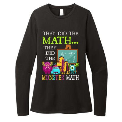 They Did The Math They Did The Monster Math Funny Halloween Womens CVC Long Sleeve Shirt