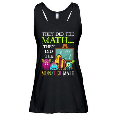 They Did The Math They Did The Monster Math Funny Halloween Ladies Essential Flowy Tank