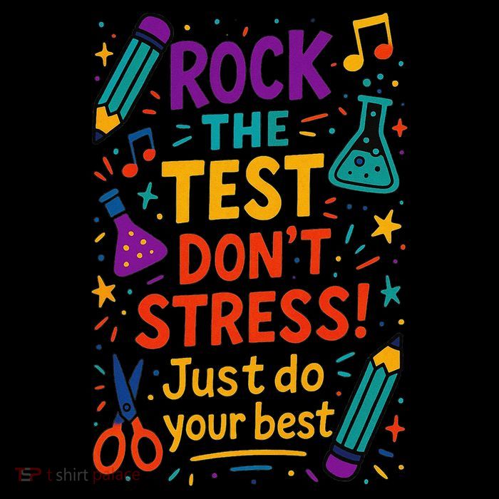 Testing Day Teacher Rock The Test Dont Stress Do Your Best Premium T-Shirt