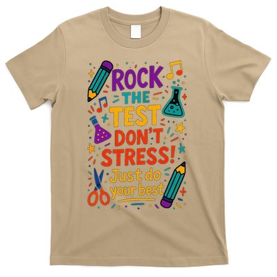 Testing Day Teacher Rock The Test Dont Stress Do Your Best T-Shirt