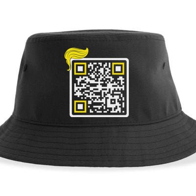 Trump Dance Troll Qr Funny President Trump Dance Code Back Sustainable Bucket Hat