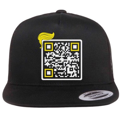 Trump Dance Troll Qr Funny President Trump Dance Code Back Flat Bill Trucker Hat