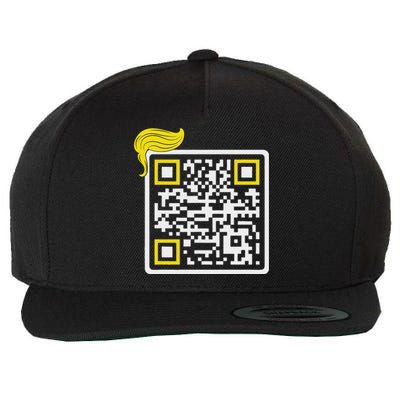 Trump Dance Troll Qr Funny President Trump Dance Code Back Wool Snapback Cap