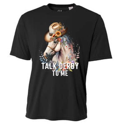 Talk Derby To Me Horse Racing Derby Day Cooling Performance Crew T-Shirt