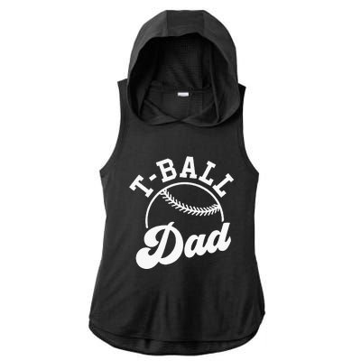 Tball Dad Ladies PosiCharge Tri-Blend Wicking Draft Hoodie Tank