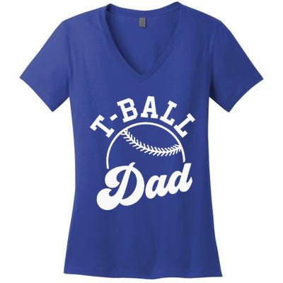 Tball Dad Women's V-Neck T-Shirt