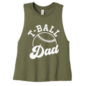 Tball Dad Women's Racerback Cropped Tank