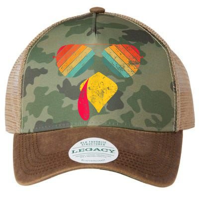 Thanksgiving Dinner Turkey Face Turkey Lover Legacy Tie Dye Trucker Hat