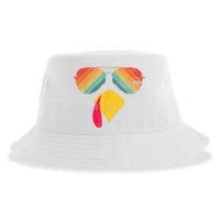 Thanksgiving Dinner Turkey Face Turkey Lover Sustainable Bucket Hat