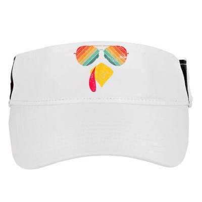 Thanksgiving Dinner Turkey Face Turkey Lover Adult Drive Performance Visor