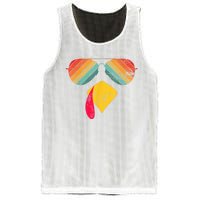 Thanksgiving Dinner Turkey Face Turkey Lover Mesh Reversible Basketball Jersey Tank