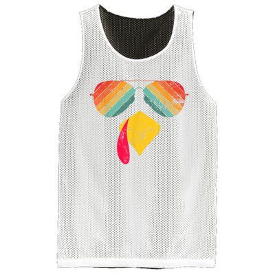 Thanksgiving Dinner Turkey Face Turkey Lover Mesh Reversible Basketball Jersey Tank