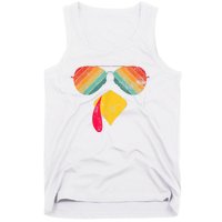 Thanksgiving Dinner Turkey Face Turkey Lover Tank Top