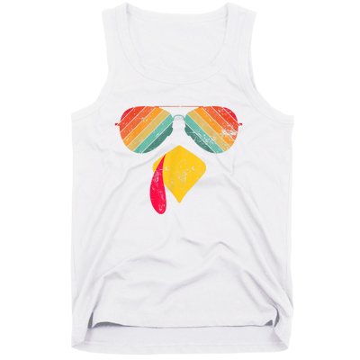 Thanksgiving Dinner Turkey Face Turkey Lover Tank Top