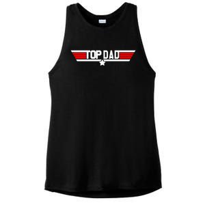 Top Dad. Ladies PosiCharge Tri-Blend Wicking Tank