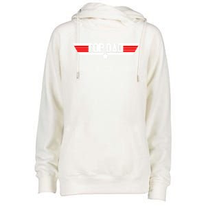 Top Dad. Womens Funnel Neck Pullover Hood