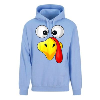 Thanksgiving Day Turkey Face Funny Unisex Surf Hoodie