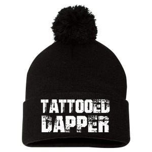 Tattooed Dapper Pom Pom 12in Knit Beanie