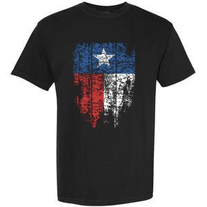 Texas Distressed Texas State Flag Garment-Dyed Heavyweight T-Shirt