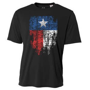 Texas Distressed Texas State Flag Cooling Performance Crew T-Shirt